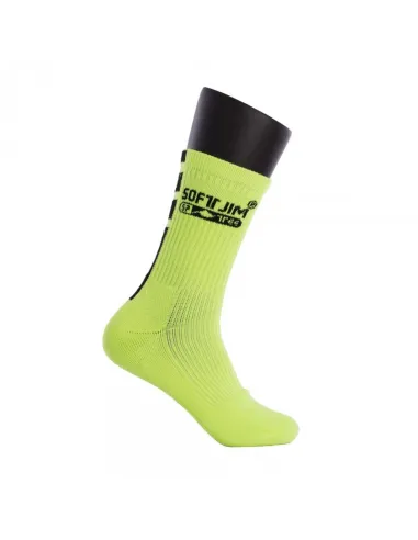 Calcetines Softjim Premium Amarillo Flúor/Negro |SOFTEE |Ropa de pádel