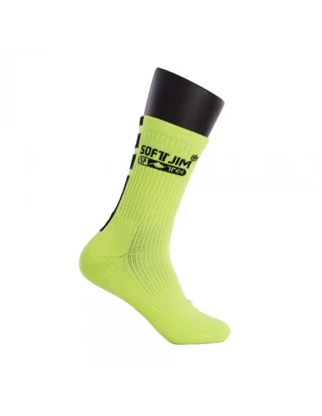 CALCETINES SOFTJIM PREMIUM AMARILLO FLUOR/NEGRO 40500.A03 |SOFTEE |Roupa de padel