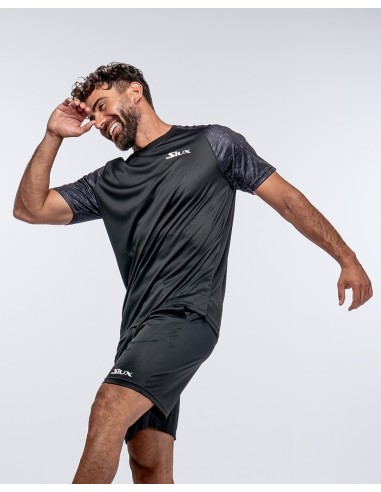 CAMISETA SIUX CLUB 25 HOMBRE NEGRA |SIUX |Roupa de padel