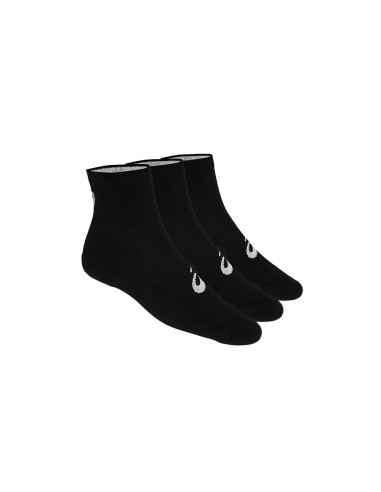 3ppk Quarter Chaussettes Noir 155205 0900 |ASICS |Chaussettes de pagaie