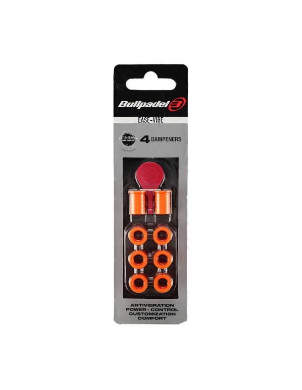 Blíster (4 UDS) Antivibrador Ease Vibe Bullpadel Naranja