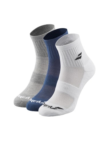 Pack 3 Babolat Quarter Socks 3p Pack 5ub1401 1000 | BABOLAT padel c...