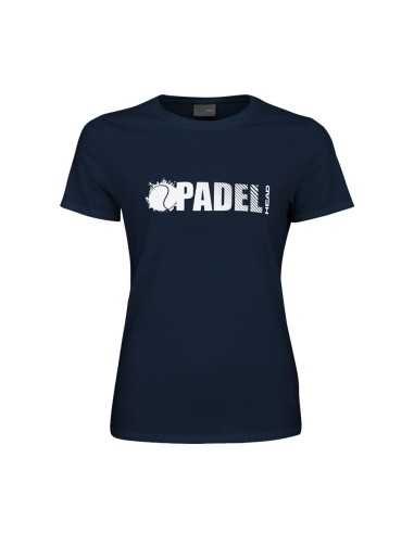 Camiseta Head Padel Font Mujer |HEAD |Ropa de pádel