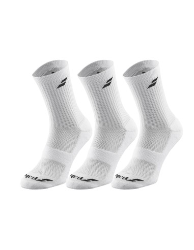 CALCETINES BABOLAT 3 PAIRS PACK  5JB1371 1000 JUNIOR |BABOLAT |Roupa de padel