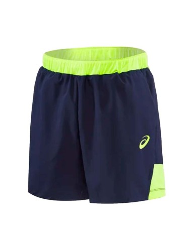 Asics Club 7in Shorts Grey/Yellow |ASICS |ASICS padel clothing